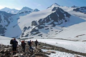 Alpenüberquerung E5 - Blick zum Similaun