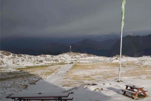 Walserweg - Blick von Göppinger Hütte Mitte September