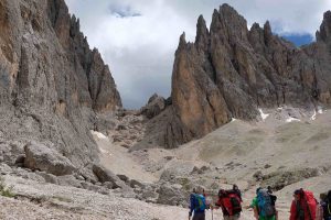 Foto Dolomiten - Aufstieg zur Langkofelscharte
