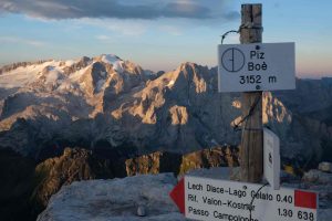 Foto Dolomiten - Blick zur Marmolada