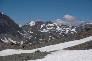 Gran Paradiso - Blick zum Mont Blanc