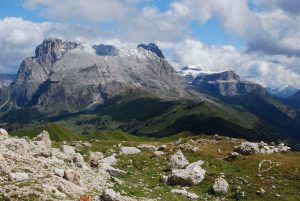 Plattkofel mit Sellamassiv