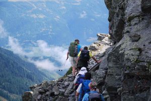 Karnischer Höhenweg - ausgesetztes Wegstück